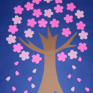 壁面飾り　特大　桜の木