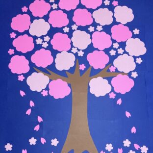 壁面飾り　特大　桜の木　