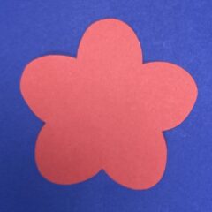 壁面飾りの梅（桃）の作り方