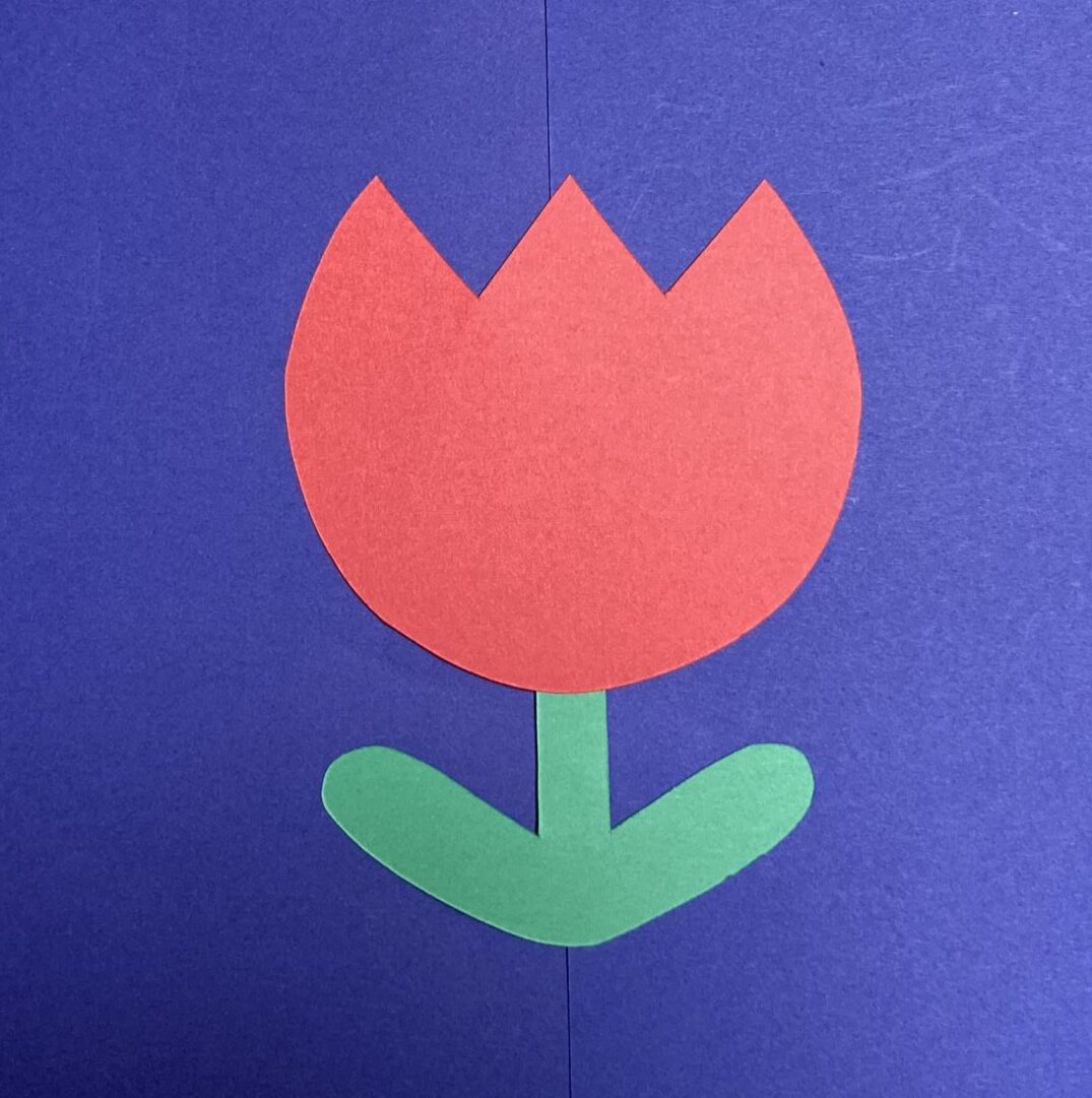 チューリップの壁面飾り