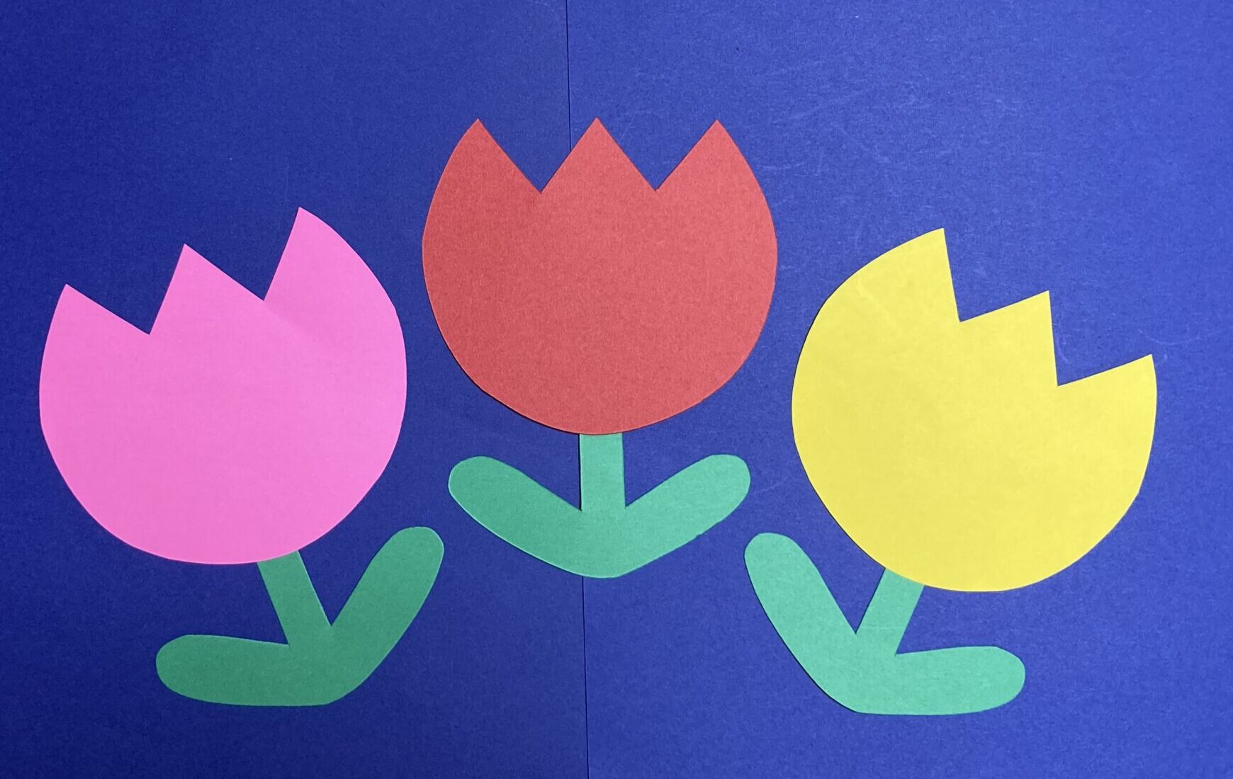 チューリップの壁面飾り