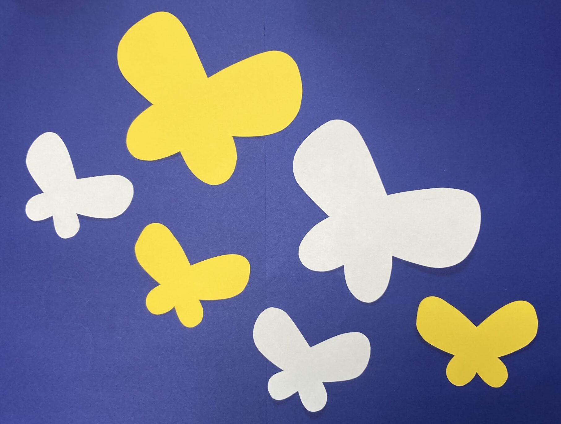 ちょうちょの壁面飾り