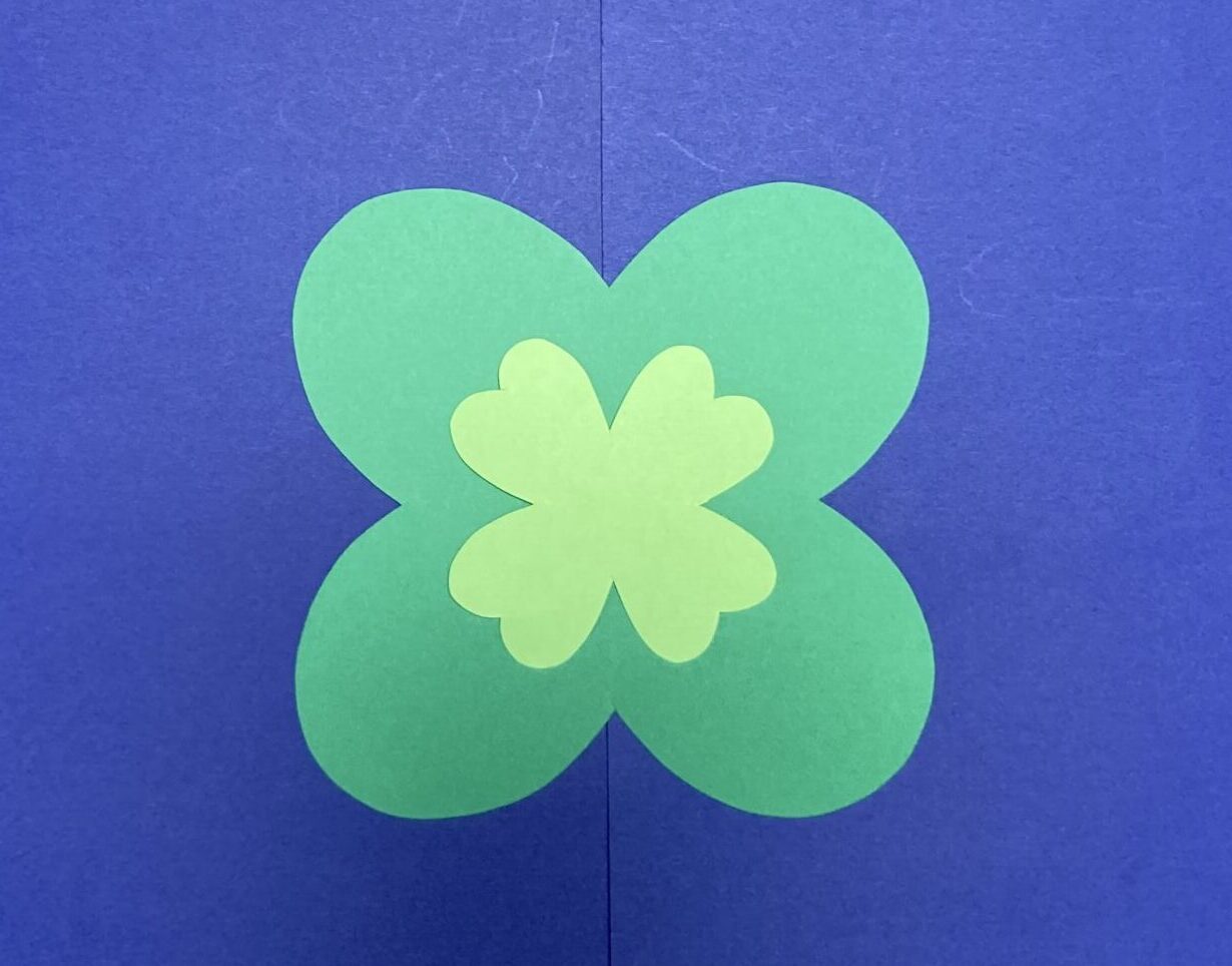 クローバーの壁面飾り