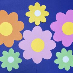 壁面飾り　お花の作り方