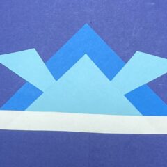 子どもの日の壁面飾り　兜の作り方