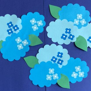 壁面飾り　あじさいA