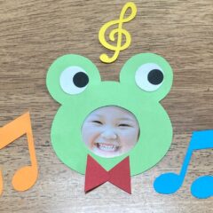 壁面飾り　カエルのフォトフレームの作り方