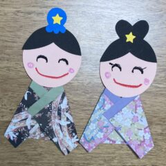 壁面飾り　織姫と彦星の作り方