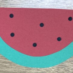 壁面飾り　スイカの作り方