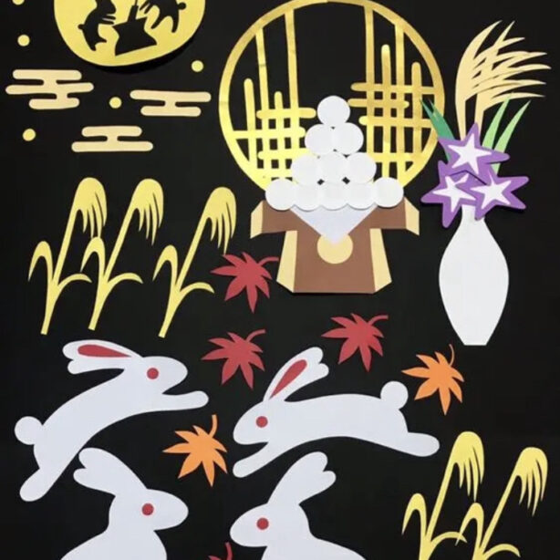 壁面飾り　十五夜セット