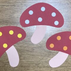 壁面飾り　きのこの作り方