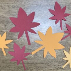 壁面飾り　もみじの作り方