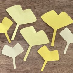 壁面飾り　イチョウの作り方