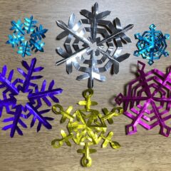 壁面飾り　雪の結晶の作り方