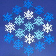 壁面飾り　雪の結晶