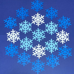 壁面飾り　雪の結晶