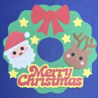 壁面飾り　特大クリスマスリース